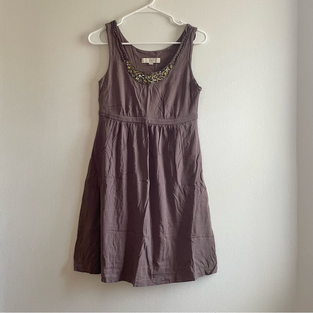LOFT Embellished Mini Dress